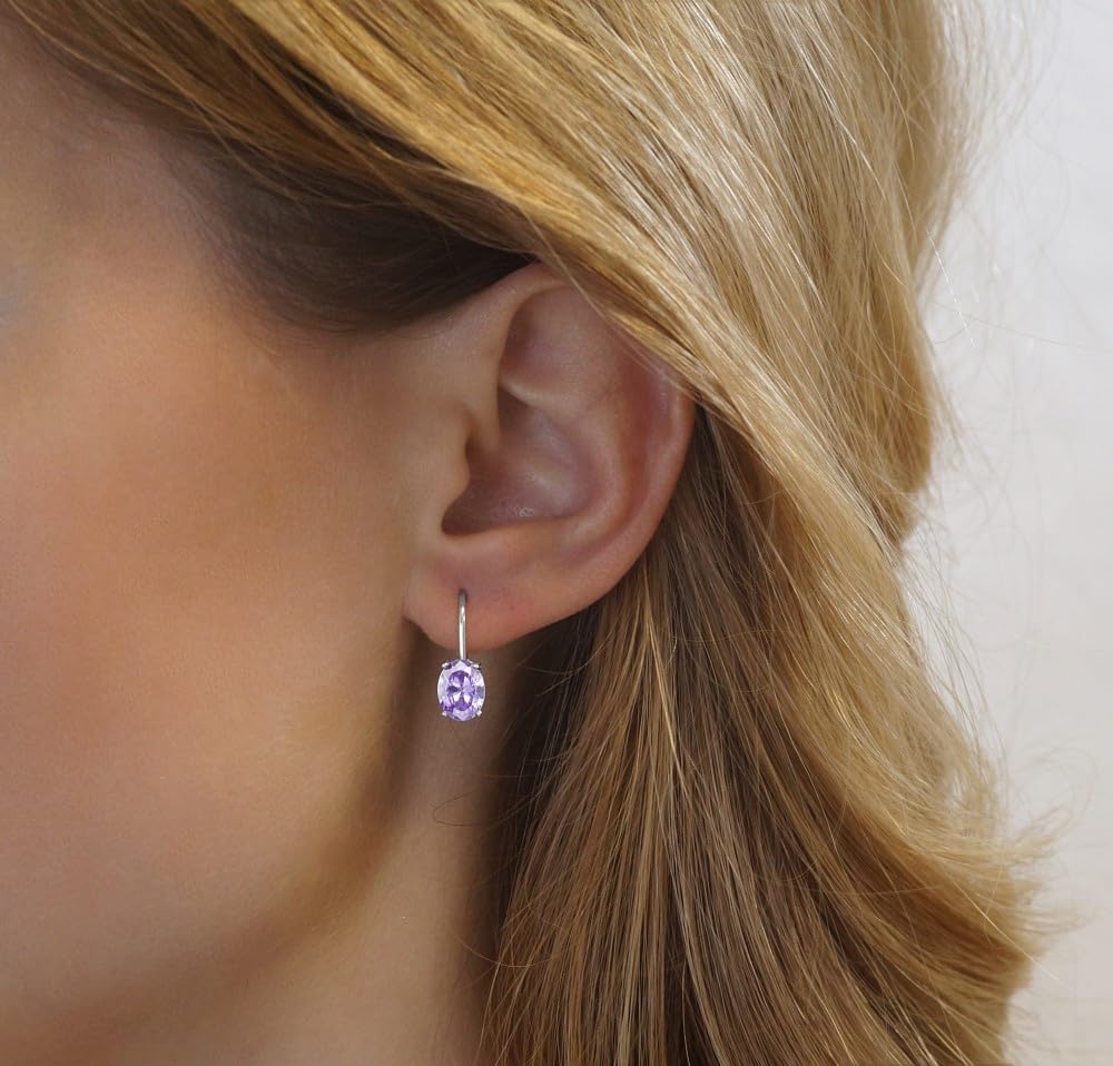 SILVEGO Damen Ohrringe aus 925 Sterling Silber mit Steinen