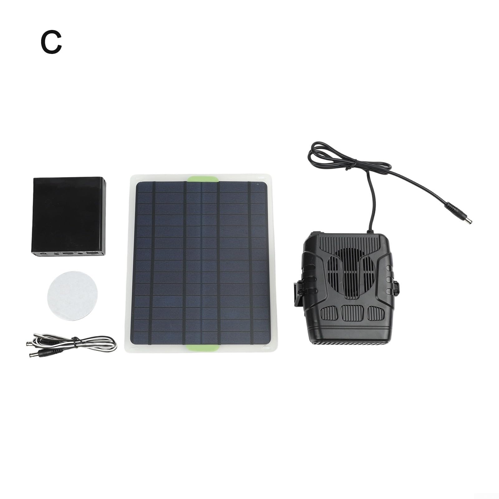 Solarheizung für Hühnerstall Kunststoff Schwarz(C)