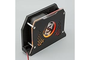 Fannie Jr 12VDC Compact Single-Motor Car Amplifier Cooling Fans with White LED Illumination