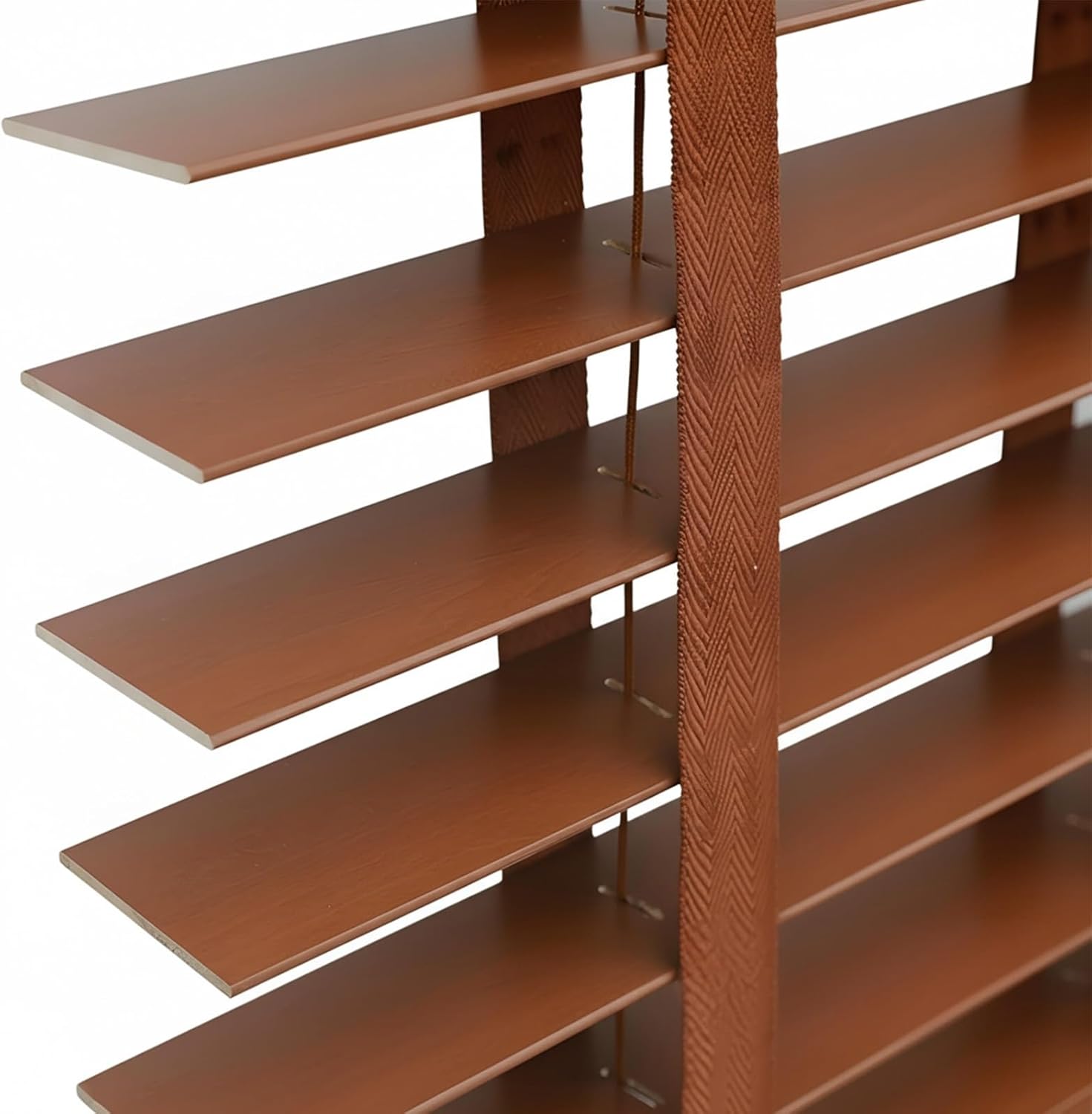 2'' Slats Wood Window Blinds Cordless, Room Darkening Horizontal Venetian Blinds for Indoor Windows, Privacy Blackout Wooden Window Shades for Living Room, Home Office, Kitchen