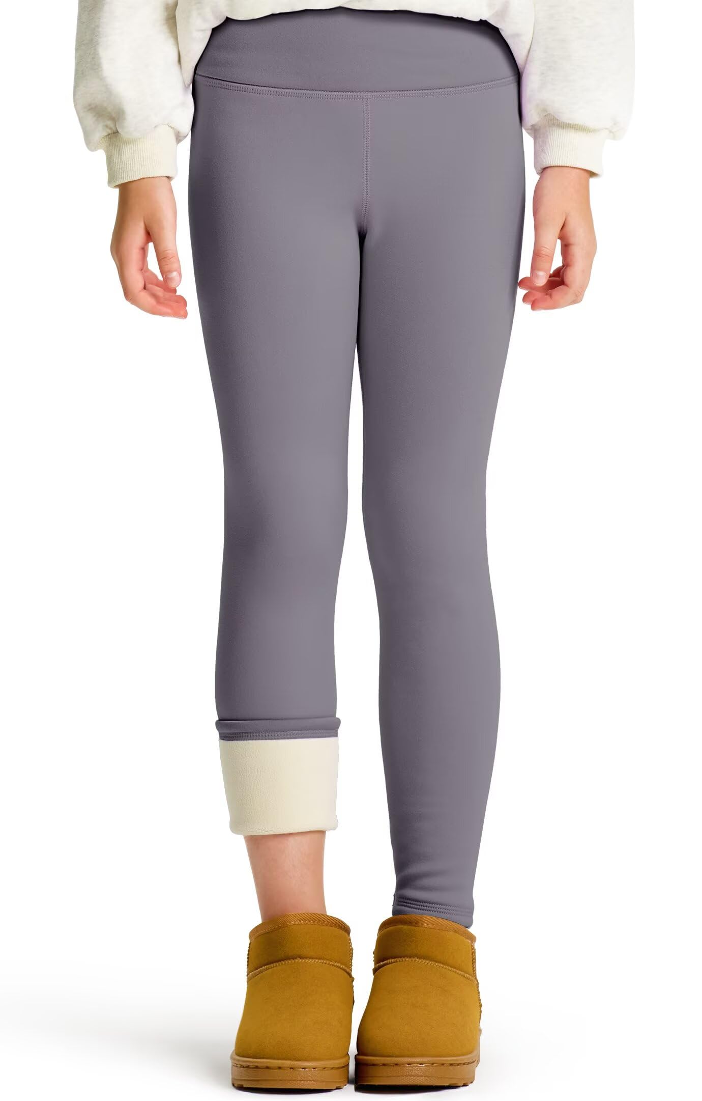 Roself Moment Gefütterte Thermo Leggings Mädchen Lang, Stret
