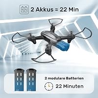 Holy Stone HS340 Mini Drón 720P HD Kamerával, Élő Közvetítéssel, 2 Akkumulátorral, Hosszú Repülési Idővel, Kézi Irányítással, Kezdőknek 8