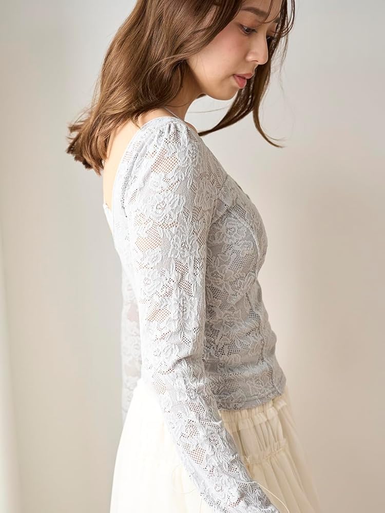 Amazon | [スナイデル] Chacottレース柄編みプルオーバー SWCT251001