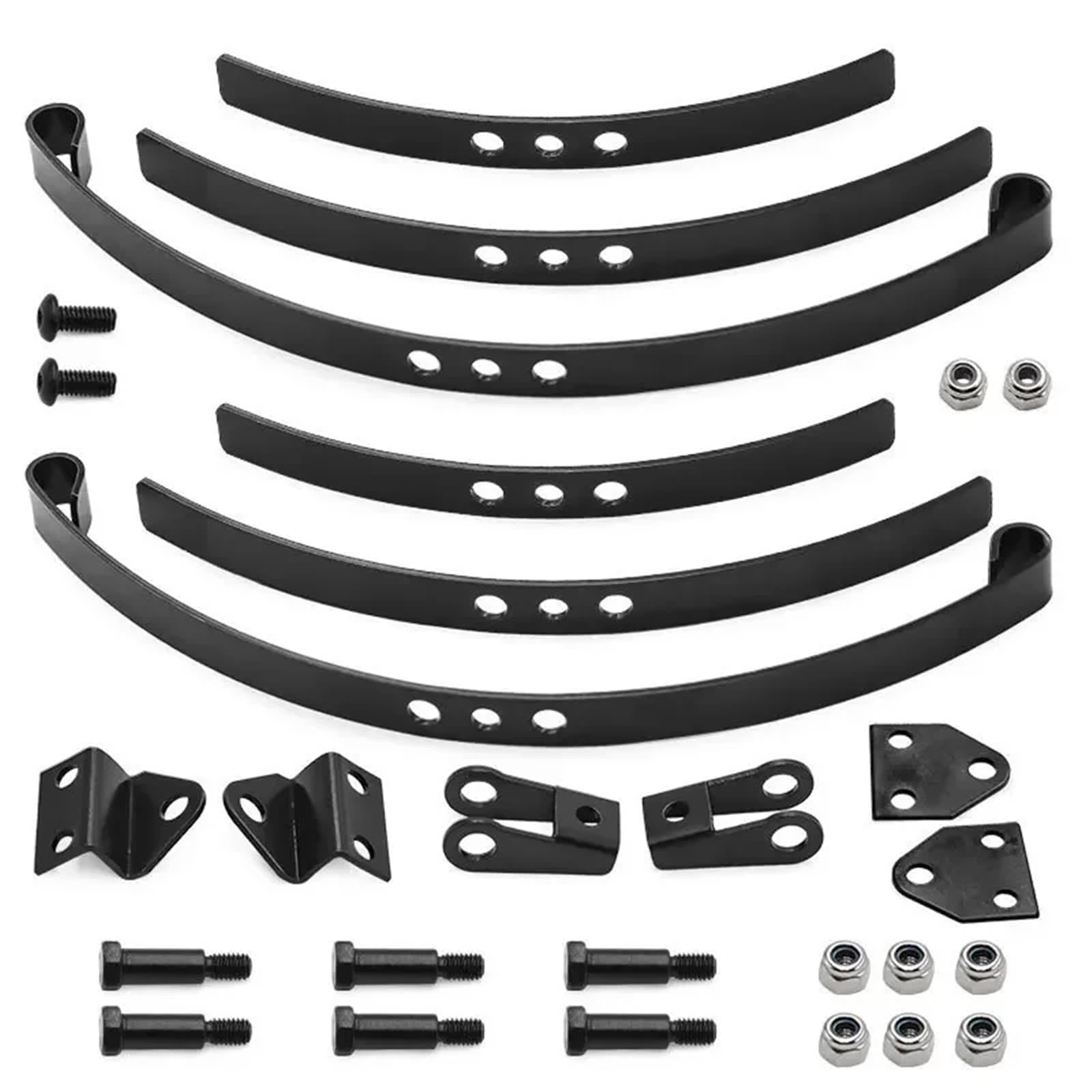 RC Modifikations Zubehör Für Tamiya 1/14 Rc Auto Traktor Anhänger Modell Stahl Für Blatt Für Feder Set Vorne Hinten Suspension Heben Ösen Ersatz Upgrade Teile(1set)