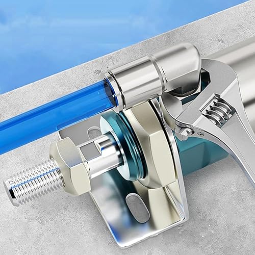 Miniatura 8 de Jienk 5 piezas neumáticas de acero inoxidable 304 codo macho de 14 pulgadas de tubo OD x 14 pulgadas NPT rosca empujar para conectar accesorios de