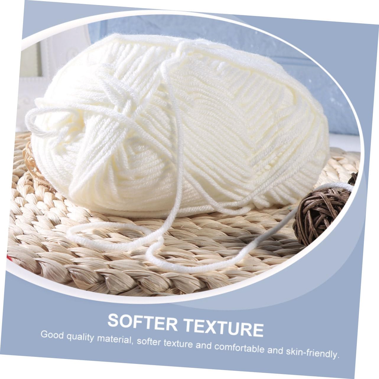 SEWACC 20 Rollen Milch Baumwollgarn Baumwollkordel Häkelset Strickwolle Anfänger Häkel Baumwollgarn Bulk Garn Für DIY Baumwollgarn Baumwolle Häkelgarn Für Anfänger Zum Häkeln