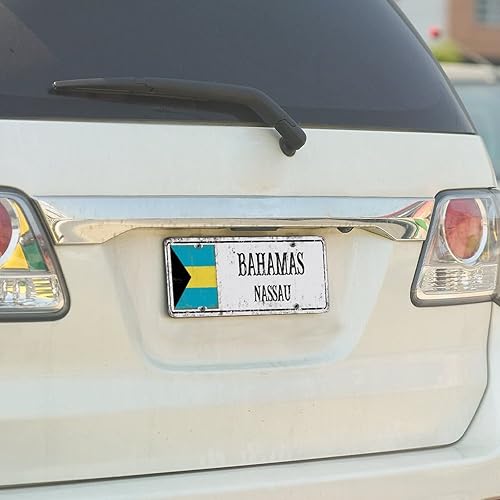 Miniatura 5 de Placa de matrícula de las Bahamas, bandera nacional de las Bahamas, placa de matrícula de la ciudad de Nassau, regalo de recuerdo del país, letrero