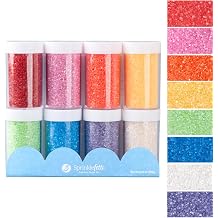 Sweets Indeed Sprinkles, 4 Pack Sugar, Edible Sprinkle Mix, Perfect for Cake Decorations, Baking, Ice Cream, Cookies, Cupcake Topper Rainbow