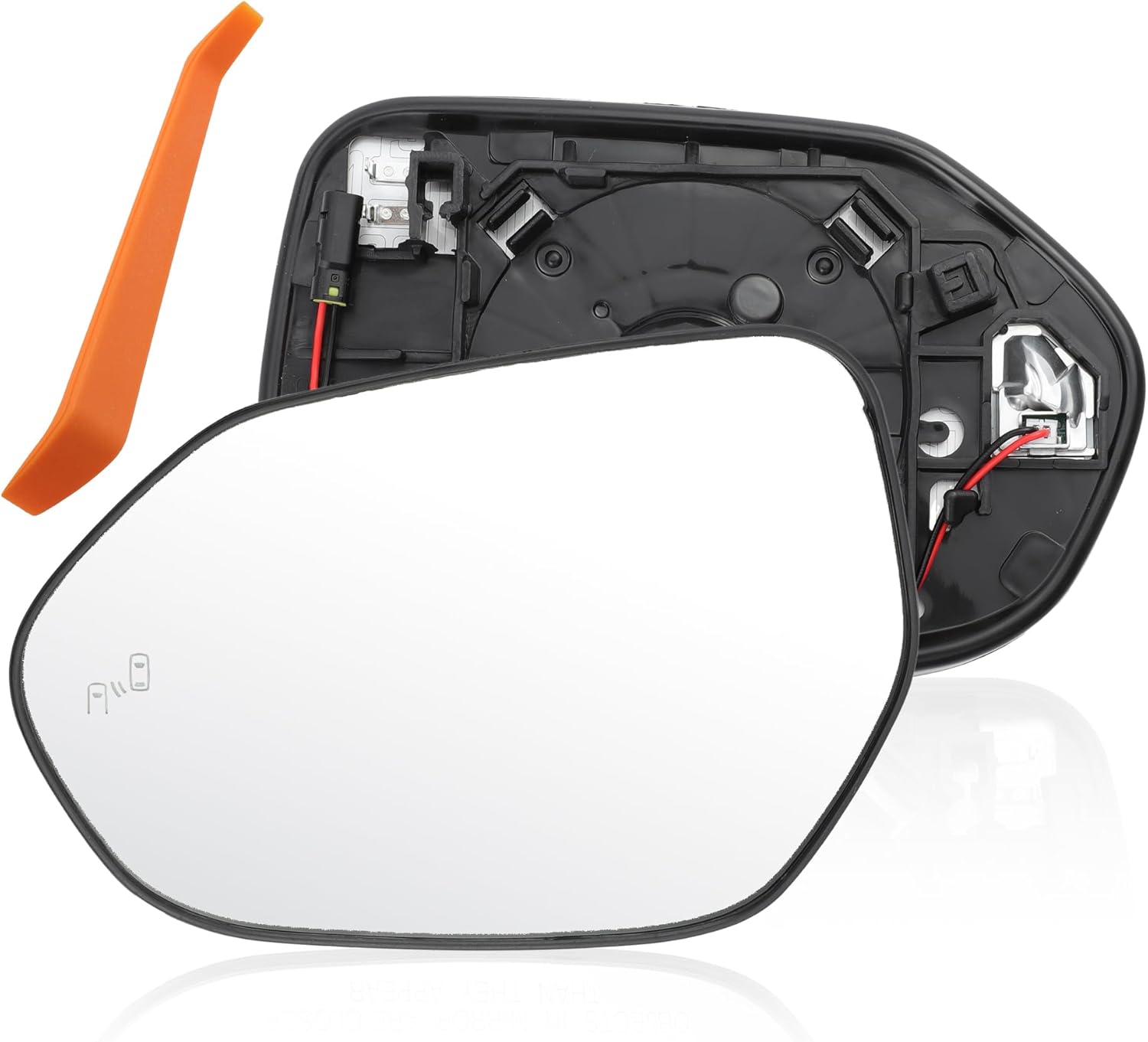 Heated Left Driver Side Mirror Glass for Toyota Camry/Corolla 2018-2024, for Toyota Prius/Prius Prime 2016-2022, Door Wing Rear View Mirror Glass TO1324141/8790706170, W/BSD