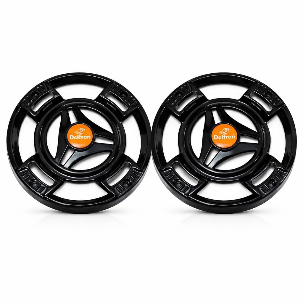 5 Inch Universal Speaker Grill Cover (Pair) | Durable ABS Protector with Mounting Screws | Speaker Guard for Car, Home Audio & DIY Cabinets-image-19