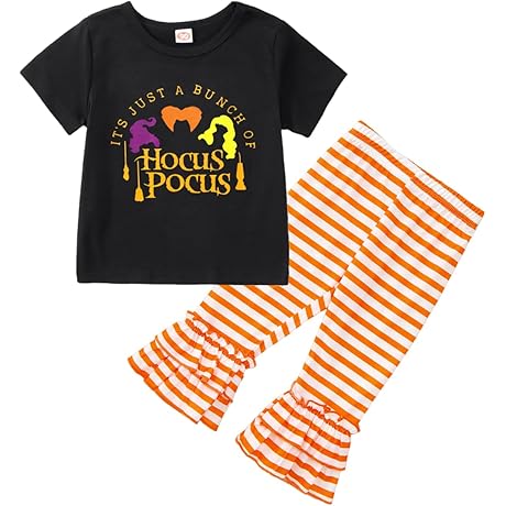 Baby Girl's Hocus Pocus One-Piece with Matching Pants