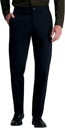 Premium Comfort Dress Pants, Flat Front in Blue | Size: 36 x 29