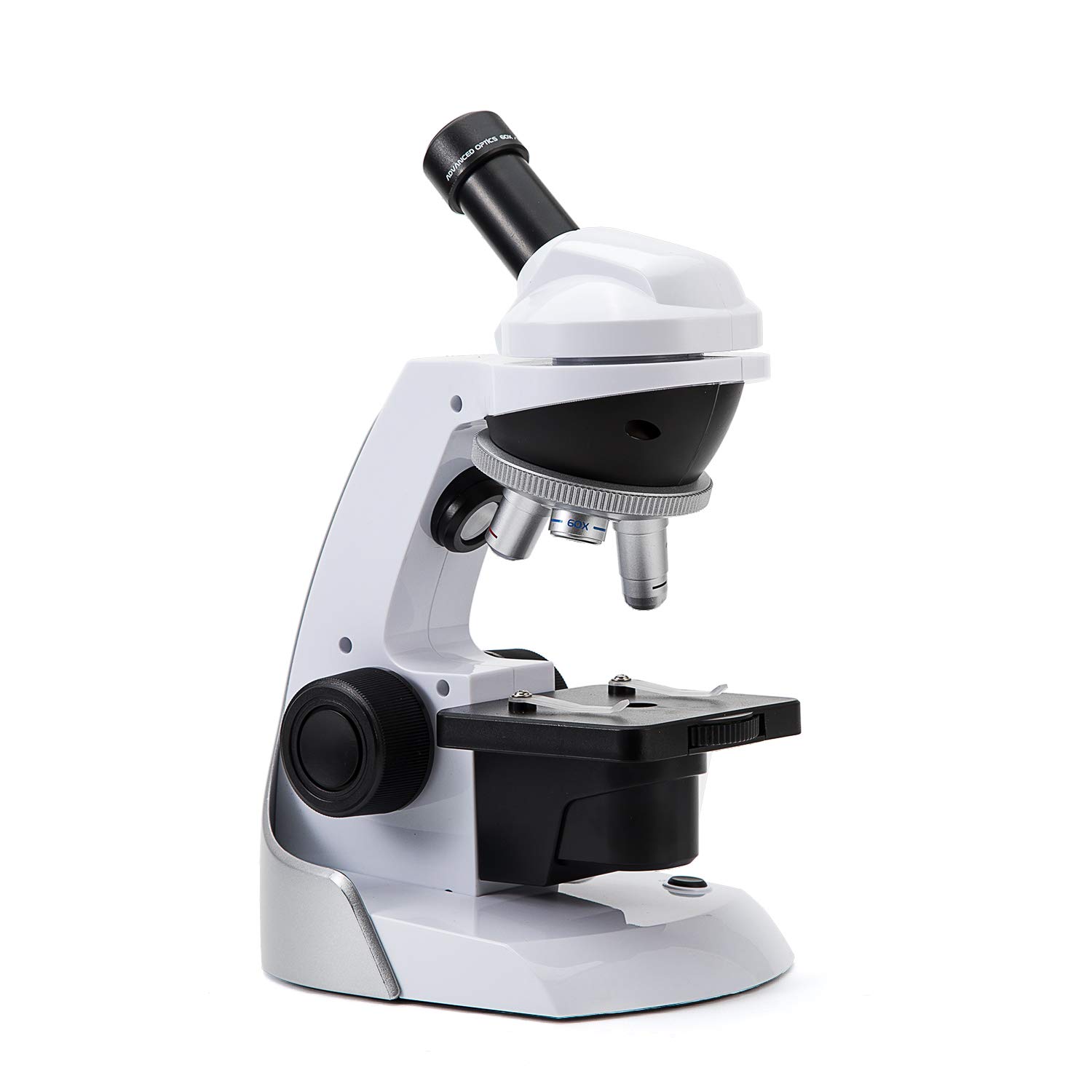 SWIFT Microscopio para niños SS30-8001, Kit de microscopio Principiantes con Adaptador Universal para Smartphone para capturar imágenes, 3 aumentos 60x, 120x, 200x, Incluye 42 Piezas de Accesorios