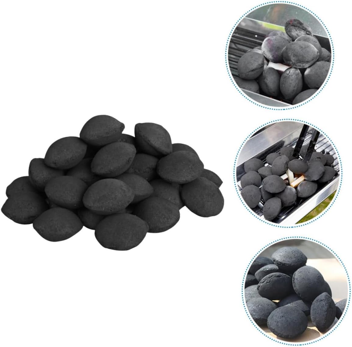 balacoo Natural Charcoal for Grilling Nut-Shaped Charcoal for Outdoor Cooking for Picnics and Campfires Easy to Use Durable and Self-carbonizing