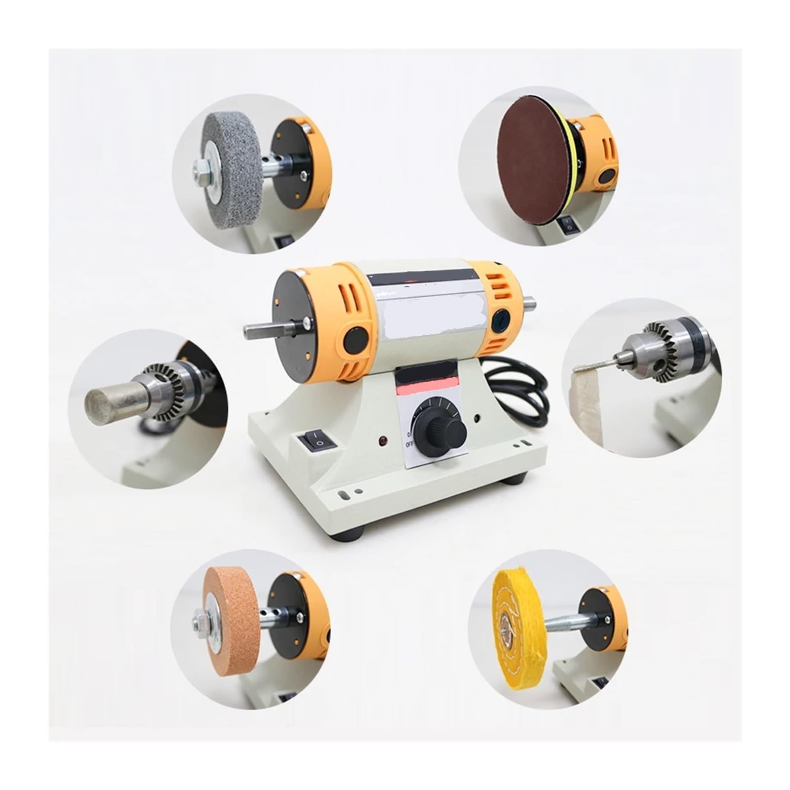 Sierra de mesa portátil Pulidora De Rocas MT-2 350 W, Sierra Mesa, Torno, Amoladora, Herienta Multifuncional For Bricolaje, para muebles de bricolaje, carpintería(Package 1)