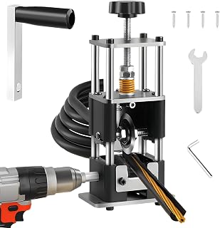 Xfopz Wire Stripper Machine,0.04"-1"Inches Manual Wire Stripping Machine,Hand Crank Copper Wire Stripper, Portable Steel Frame Drill Powered Stripping Tool for Scrap Copper Wire Cable Recycling