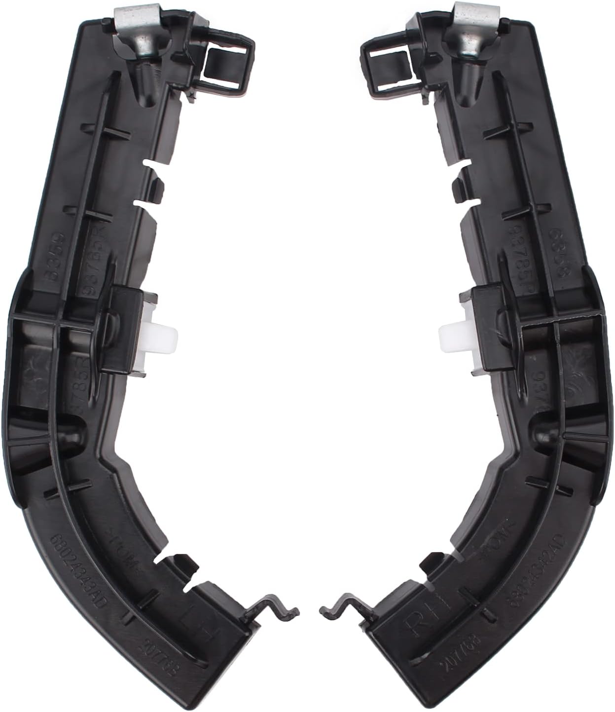 1 Pair Bumper Support Brackets 68024343AD Front Driver and Passenger Compatible with 2008-2020 Dodge Challenger