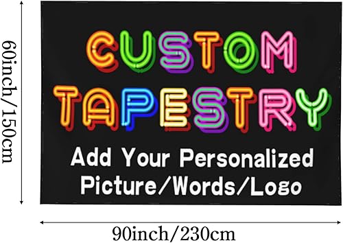 Miniatura 10 de GYETPONG Imagen de carga de tapiz personalizado, regalo personalizado, para añadir tu foto, logotipo, texto, tapiz personalizado, tapiz para colgar