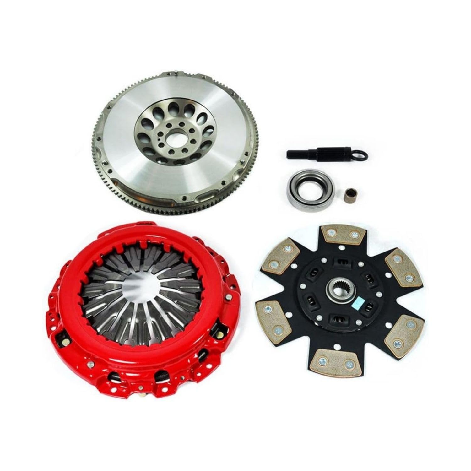 Sponsored Ad - EFT Stage 3 Clutch Kit with Lightweight Chromoly Flywheel for G35 350Z 3.5L VQ35DE 6-CYL - Features 6-Puck Copper Ceramic Disc with 12 High-Coefficient Friction Pads - Offers 12 Month Brand Warranty