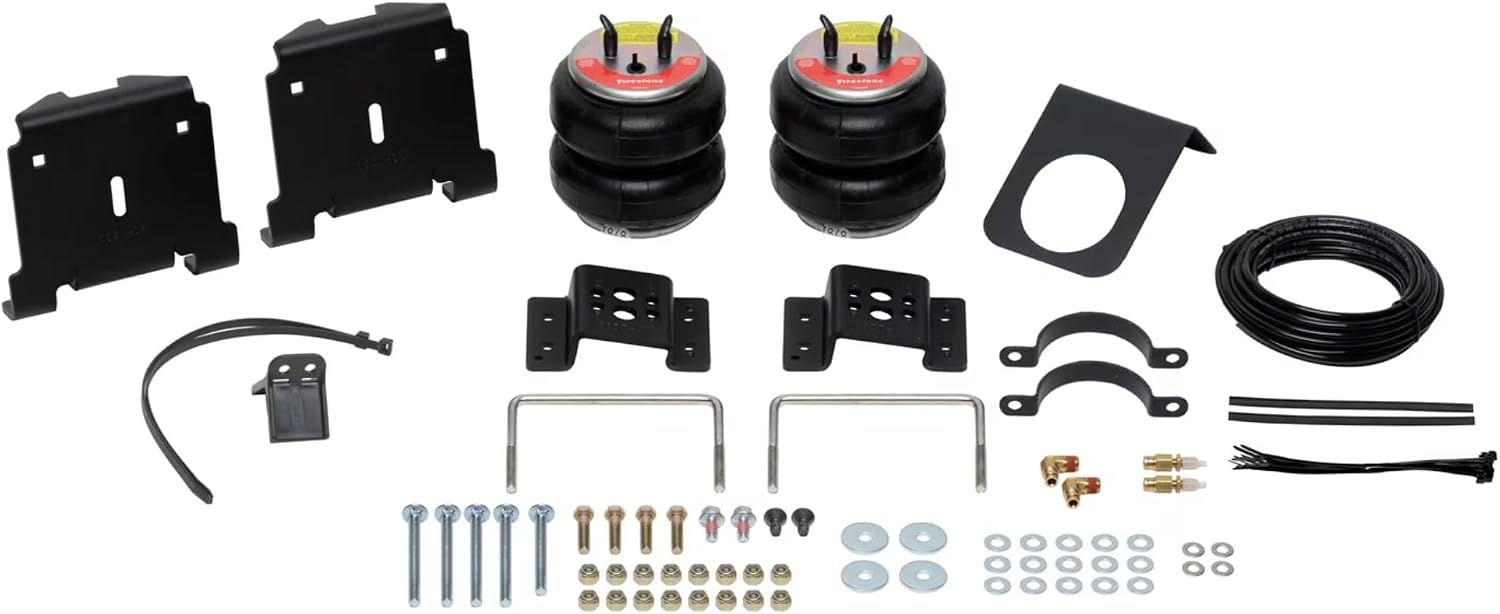 Firestone Airide Red Label Air Suspension Kit with Mounting Assembly fits 2001-2010 Silverado/Sierra 2500/3500 | 150 PSI | 7500 LBS Capacity | No Drill Installation | PN 2700