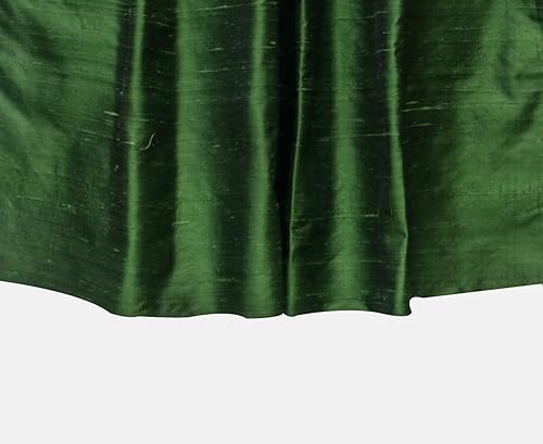 Miniatura 7 de Fabric Mart Direct Tela Dupioni de seda verde musgo oscuro por The Yard, 41 pulgadas o 40.9 in de ancho, 3 yardas continuas Tela de seda verde,