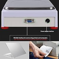 Vista 6 de Escala de equilibrio de laboratorio de precisión de 22.0 lbs x 0.00 oz, escala de grano/gramo, báscula científica, báscula calibrada, pesaje