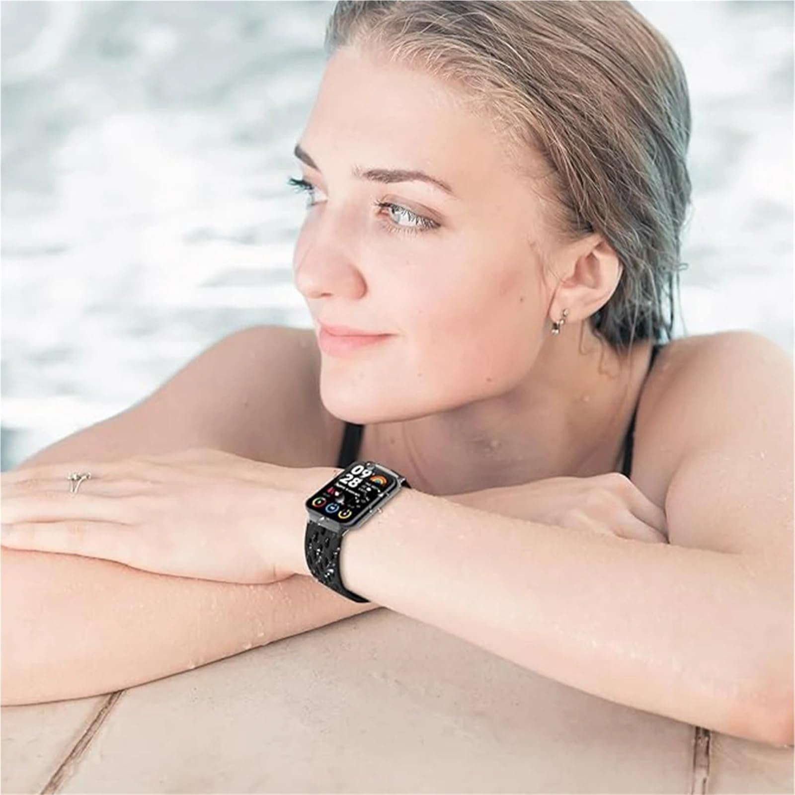 JDIME Cinturino in silicone per Redmi Watch 4/8 Pro Magnetic Buckle Sports Band per MI Band 8 Pro Correa Accessori per braccialetti traspiranti Bracciale