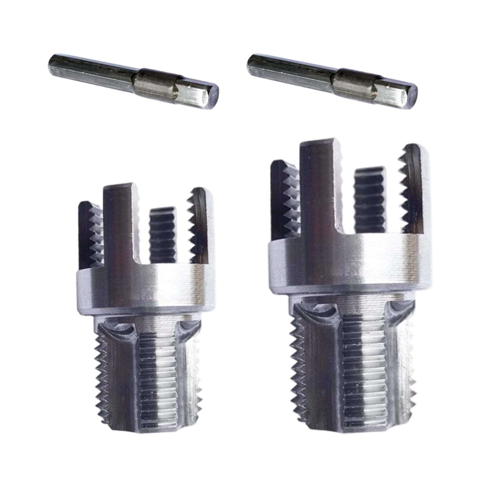 Ywluuoo Double-Function Threading Die Set For Water Pipe Systems, Carbon Steel Adapter With Shank Design Professional Plumbing Threading Equipment