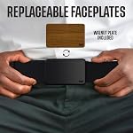 Magnetic Belt for Men – Quick Release, Adjustable Elastic Strap, No Holes, Swappable Faceplate