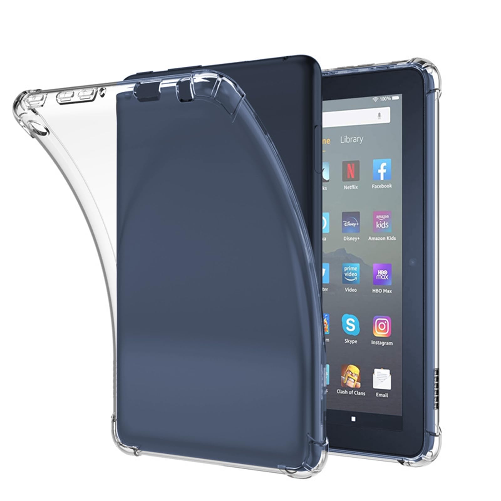 SSKHE Etui na Kindle, przezroczyste etui do 6" Kindle 11 generacji 2022 (model C2V2L3), lekkie i odporne na zarysowania silikonowe etui