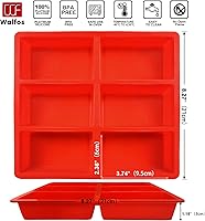 Vista 2 de Sartén de silicona para pan Walfos - Sartén de pan de silicona antiadherente, ¡solo desmoldar! Perfecta para pan, pastel, brownies, pan de carne