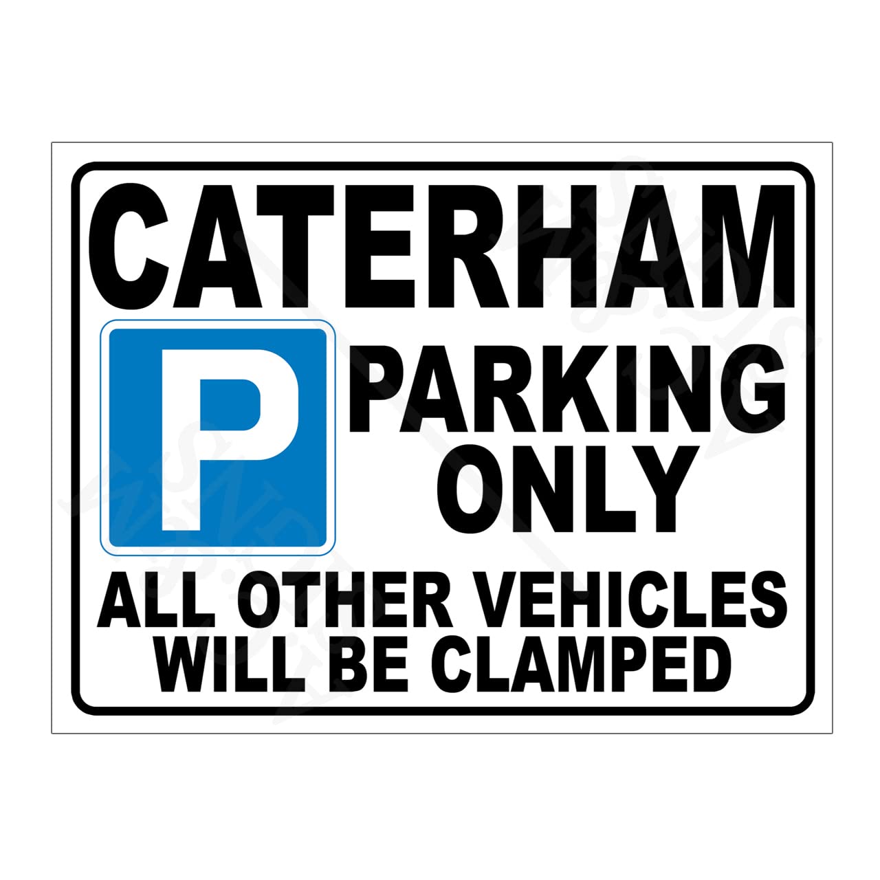 Metal Tin Sign Plaque Caterham Parking Only Man Cave Garage Workshop Shed Home Bar Funny Print Poster Dad Gift Signs Ref14883 (8x6 inches (Approx) 20cmx15cm)