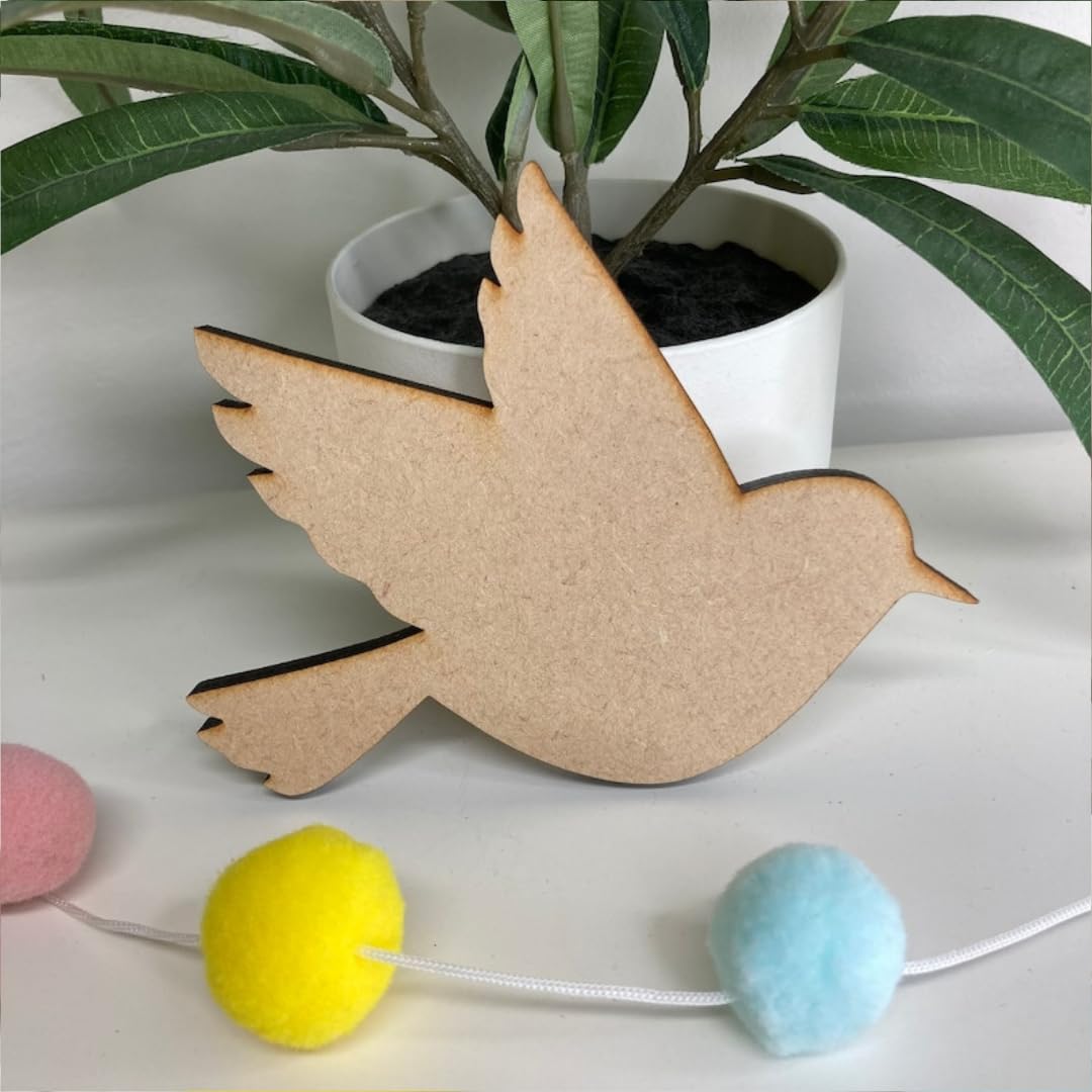 STASH HOUSE DIY Decoration,MDF Pine Wood for Mandir,Board for Art and Craft,Blank Cutouts for Painting,Craft Board for Resin Art & Fluid Art, DIY Wall Hangings- (Set of 4)