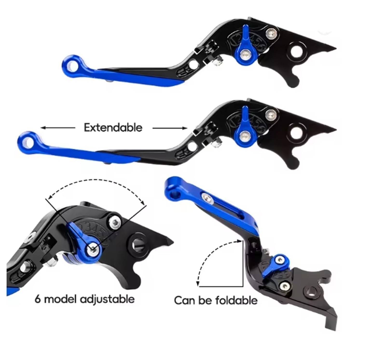 Frizione Ricambi Per Moto Leve Freno Frizione Pivotanti Regolabili Per KAWASAKI Z400 Z 400 2013-2018 2017 2016 2015 2014(Grey)
