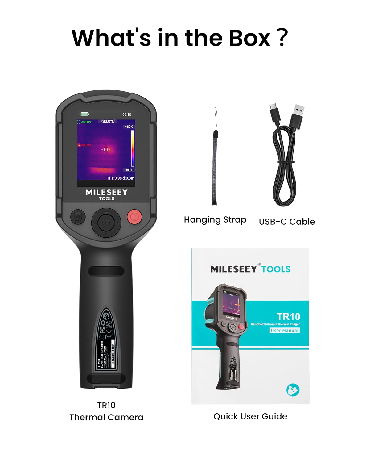MILESEEY TR10 Thermal Camera - See Heat! -8