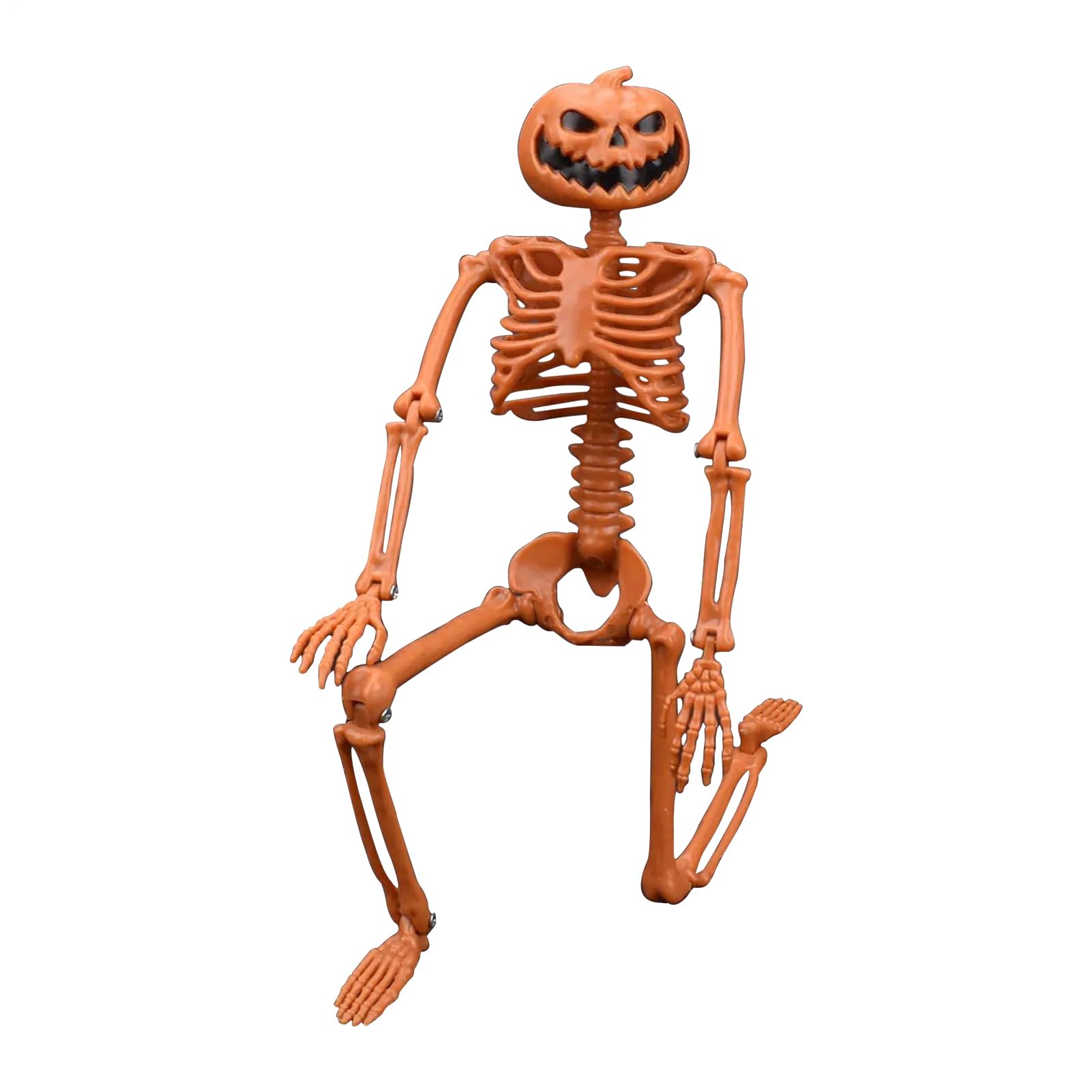 Squelette d'Halloween en os humains articulés pour décoration intérieure et cimetière