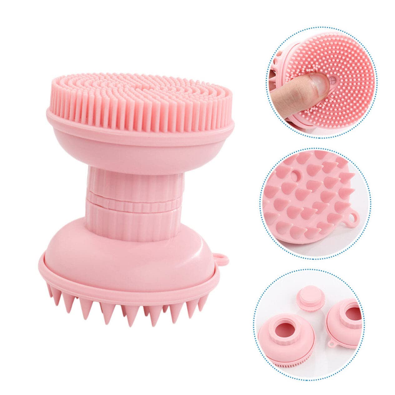 Toyvian 2 Pz Spazzola Da Bagno Tre in Spazzola Esfoliante Per Il Corpo Spazzola Da in Silicone Spazzola Per Massaggi Shampoo Bambino Calze Autoreggenti Gel Di Silice Triplicare