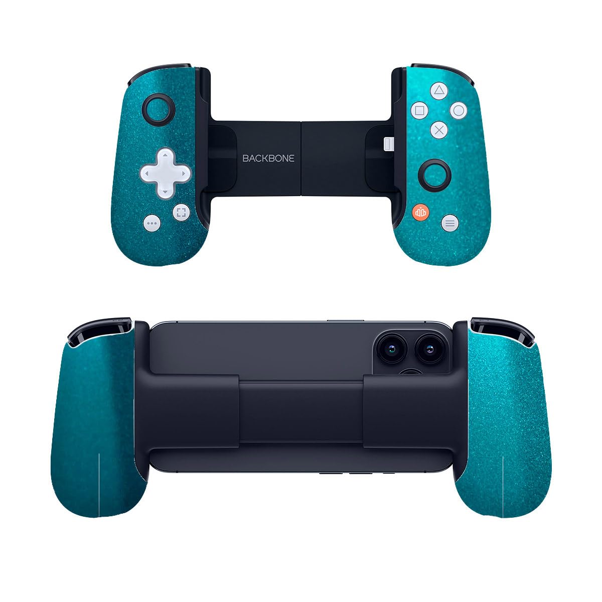 SopiGuard Sticker Skin for Backbone One Controller Full Body Wrap (Gloss Teal)