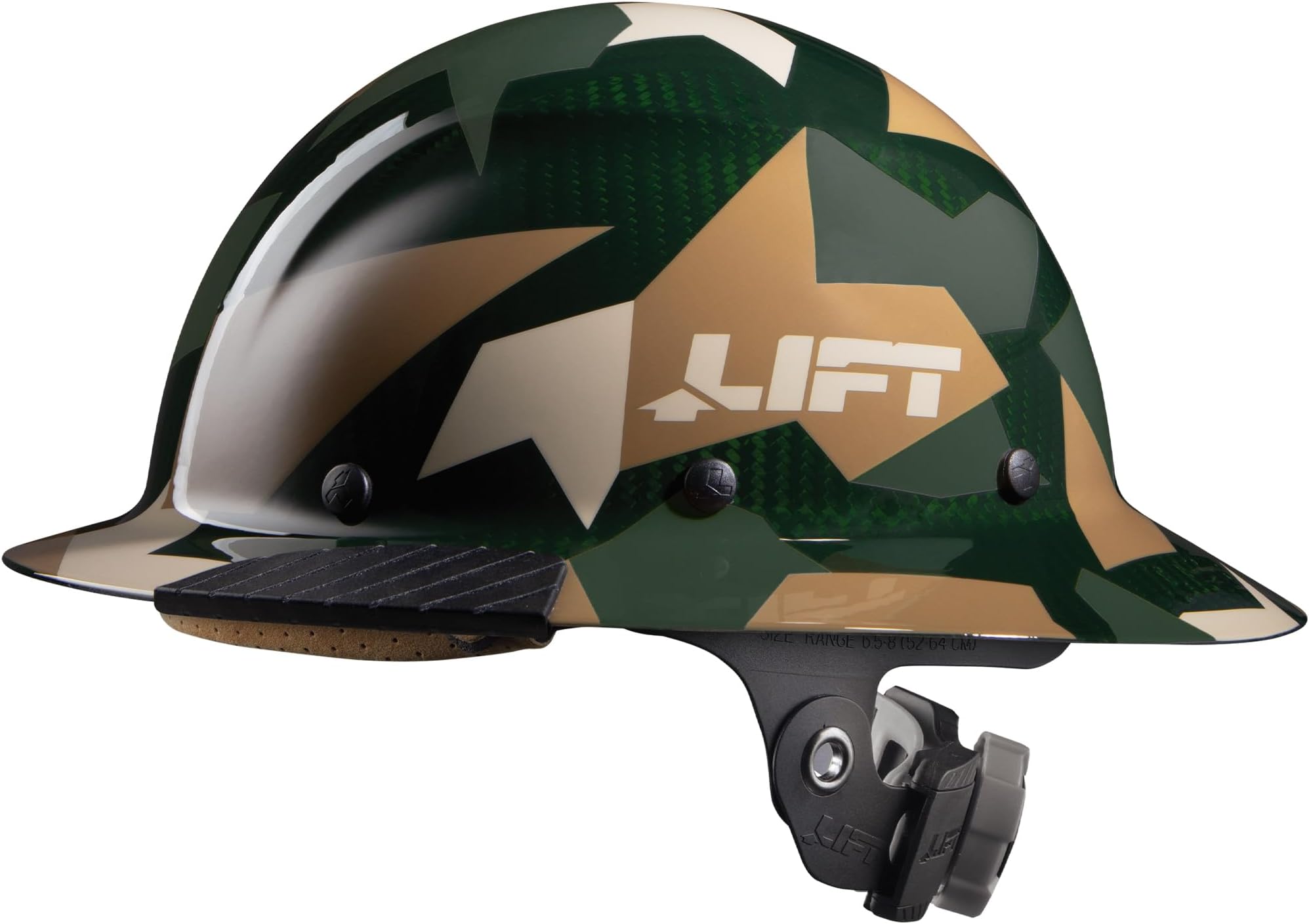 SAFETY Dax Carbon Fiber Full Brim Hard Hat | Safety/Construction Helmet w/ 6 Point Suspension for Comfort & Impact Protection