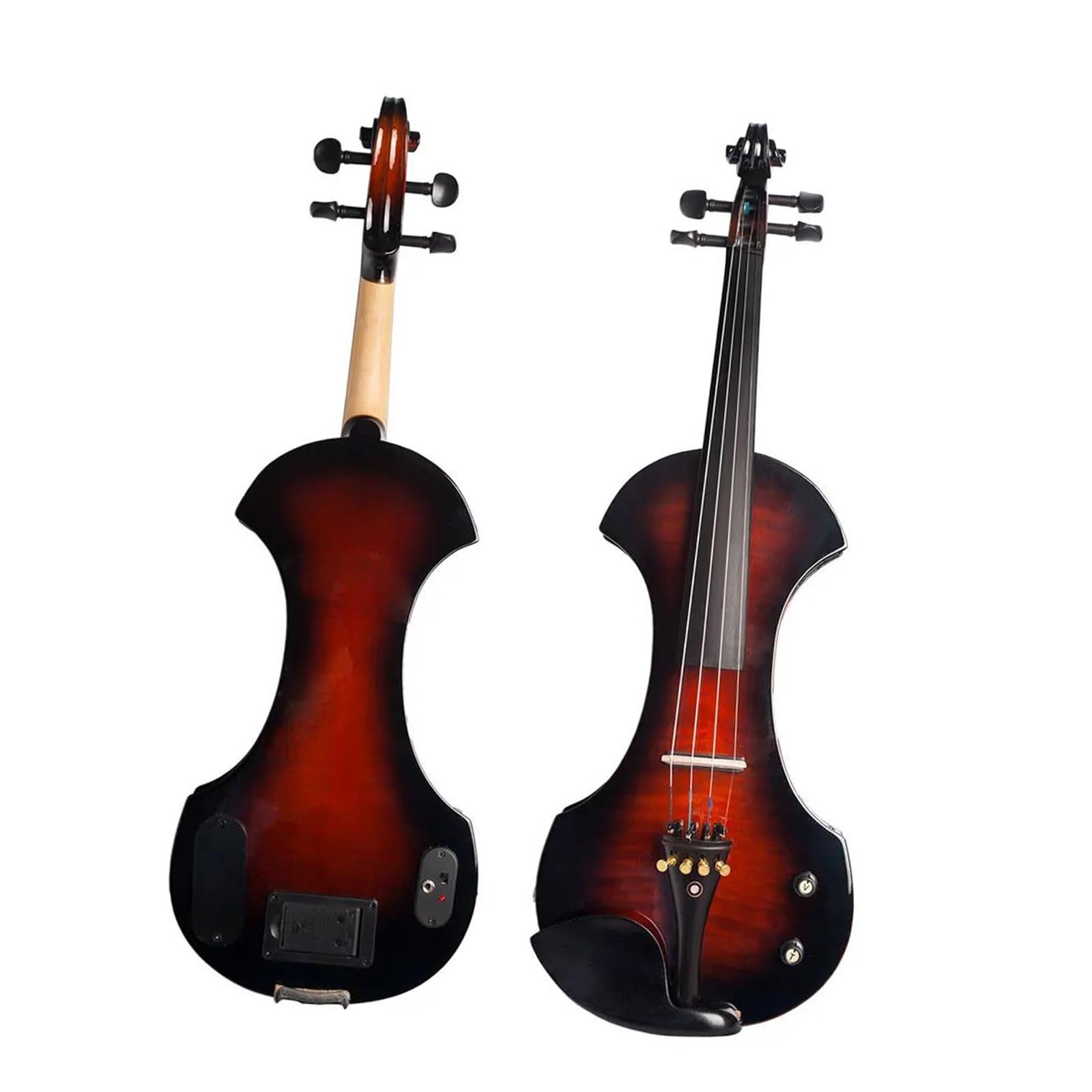 Violon électrique bois massif pack instruments a cordes archet et étui
