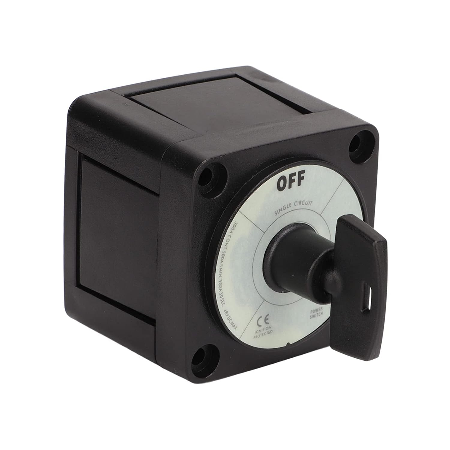 Battery Disconnect Switch, IP66 On/Off Battery Isolator Master Switch, Rotary Cutoff for RV, Boat, Automotive Use