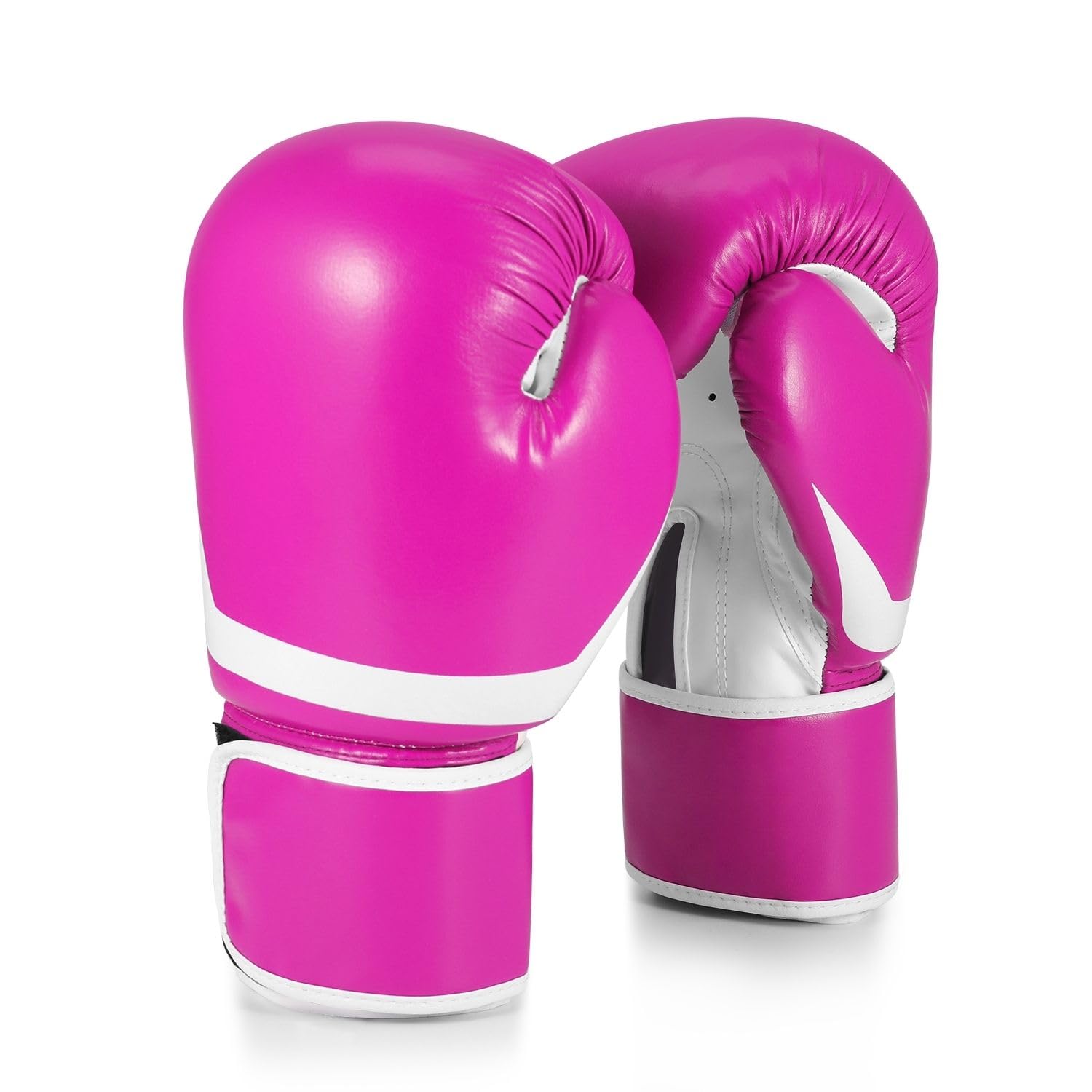 Flexzion Boxing Sparring Training Gloves Pro Muay Thai Kickboxing Heavy Bag Punching Mitts Wrist Wrap Full Contact Combat Sport Protective Hand Gear Martial Art Supply for Women & Teens, 10Oz