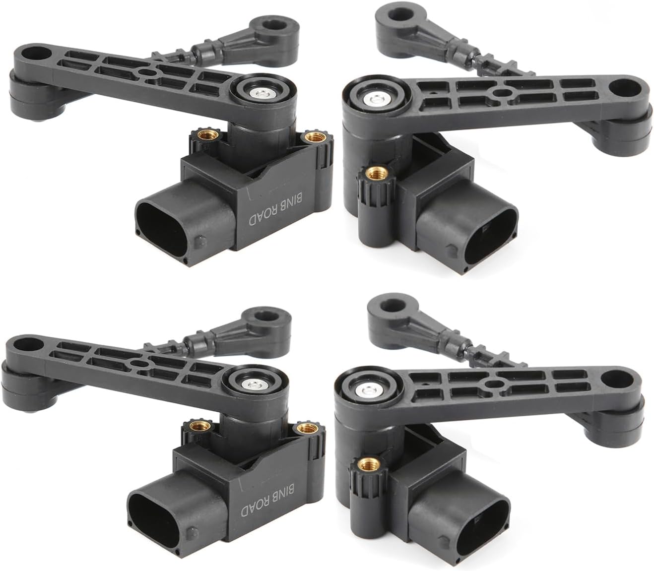 4pcs Suspension Height Level Sensor Front and Rear Compatible with Land Rover Discovery Range Rover Sport (Replaces LR033257 LR033256)