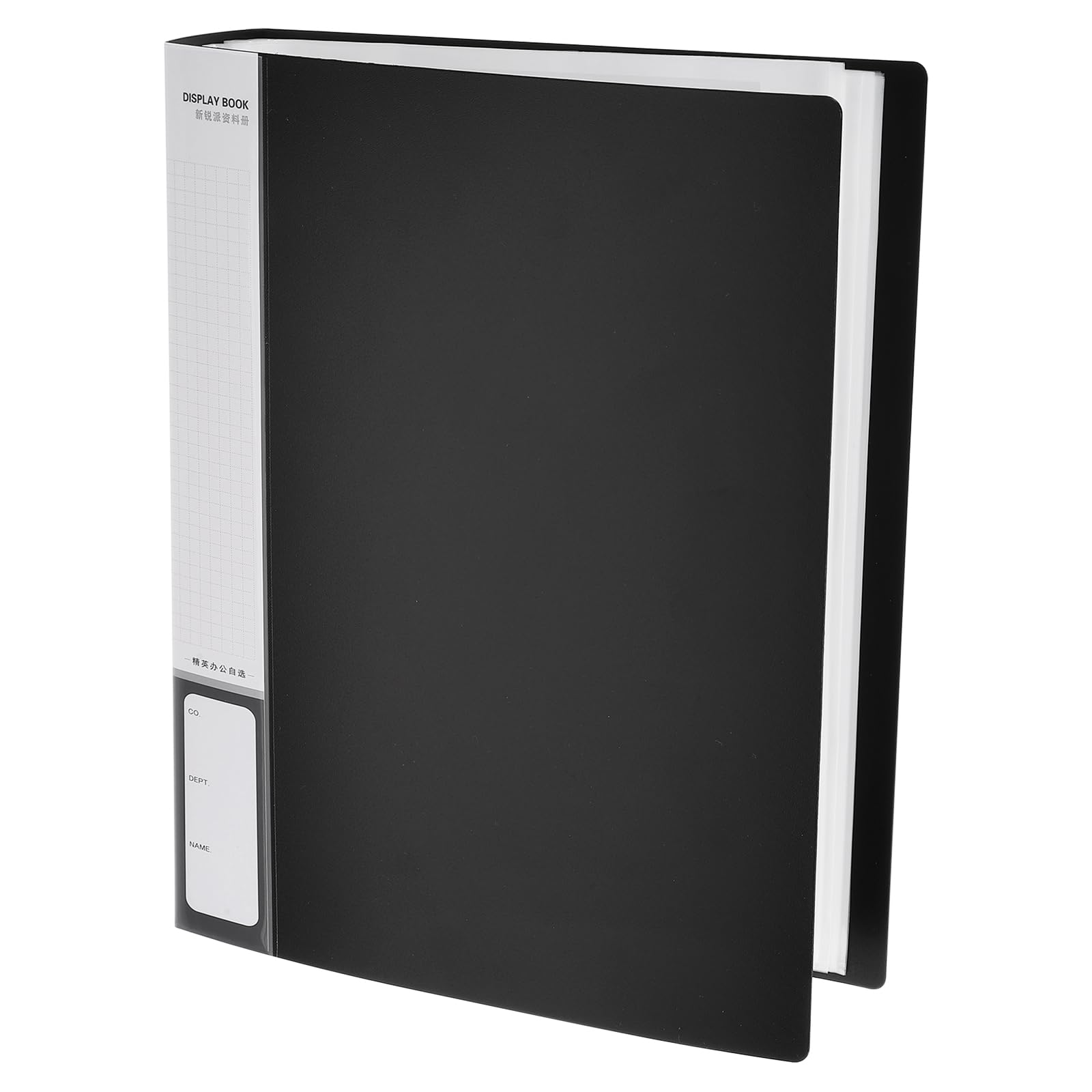 M&G 100-Pocket Binder with PP Plastic Sleeves A4(Black), Art Portfolio Folder with Clear Sheet Protectors
