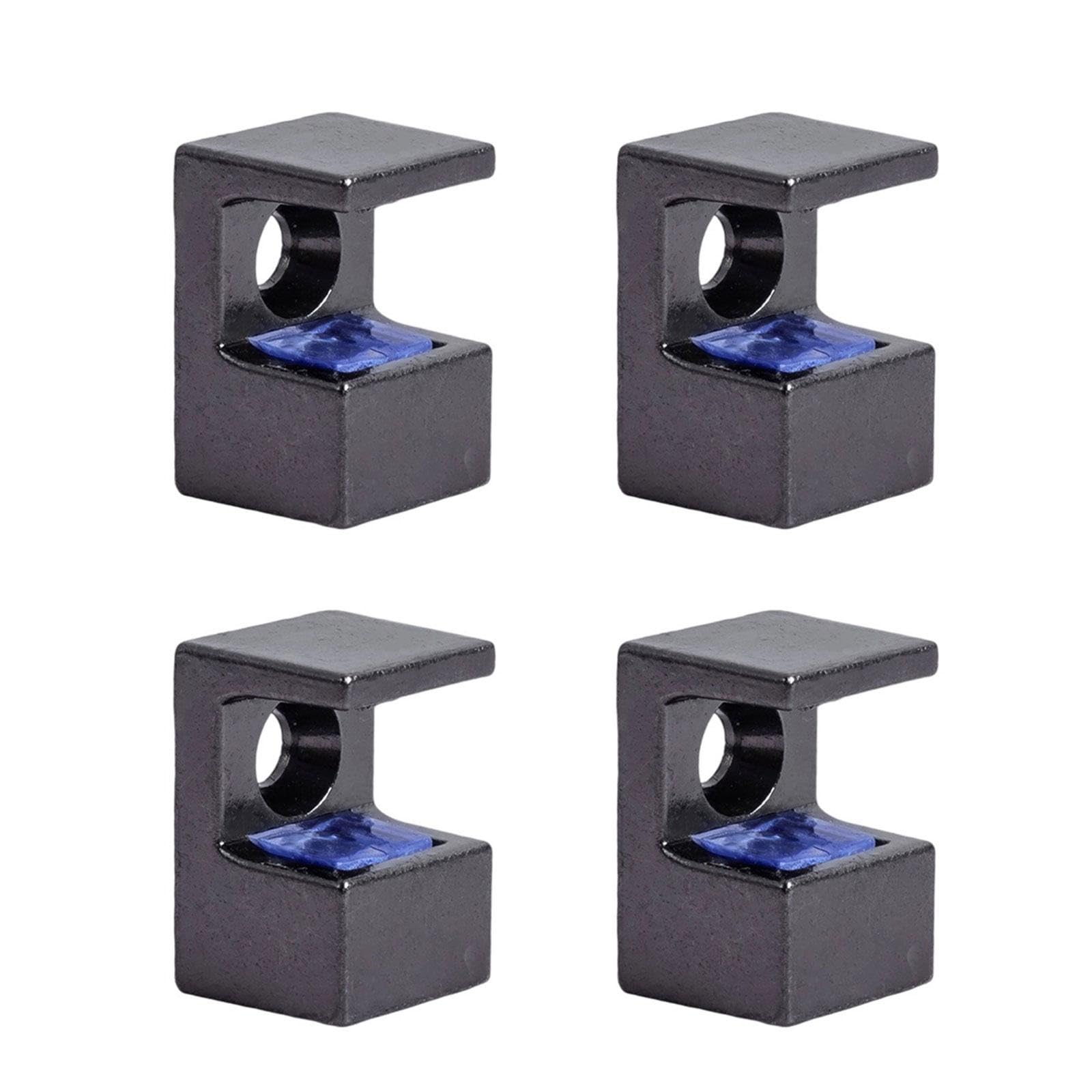 Msioytog A 4Pieces Multipurpose Djustable Glass Clamp Holders For Showcases Cabinets Nd Panel Crafted Of Sturdy Zines Lloy Glass Showcases Clamp