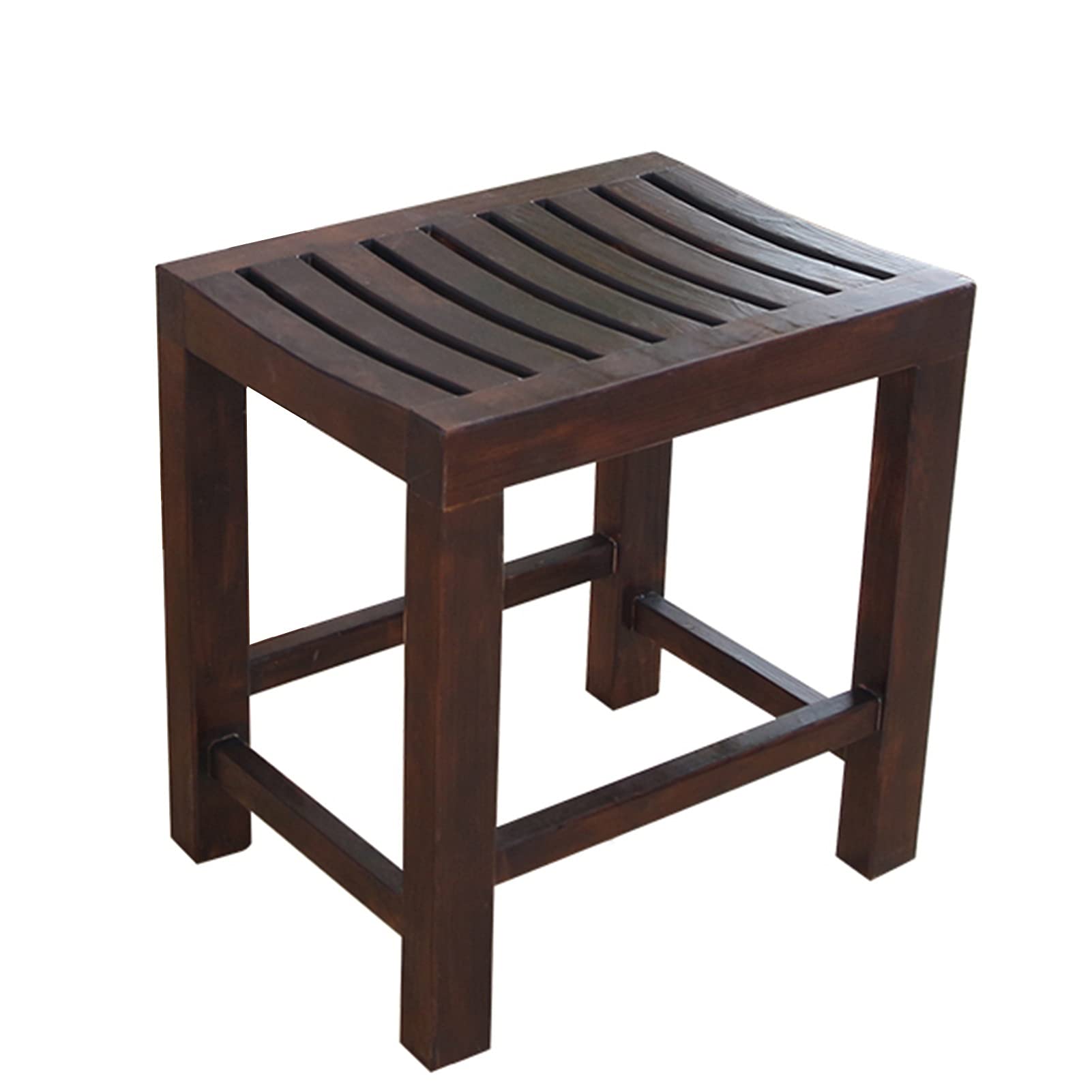 Bath Shower Chairs,Wood Shower Bench, Bath Chair Anti-Slip Bathtub Seat Stool for Elderly Handicap | Walnut Bathtub Shower Stools for Bathroom Spa Bathing Seat Bench, Max 250kg