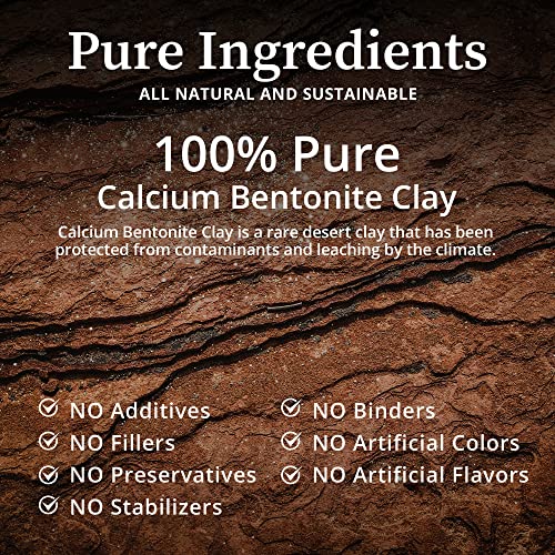 Biopure Green Calcium Bentonite Clay – Pure Smectite Clay That Supports Skin’s Overall Health & Natural Detox – Use As Soothing Face Mask Or Add To Bath For Relaxing & Rejuvenating Experience – 300G #TOP2