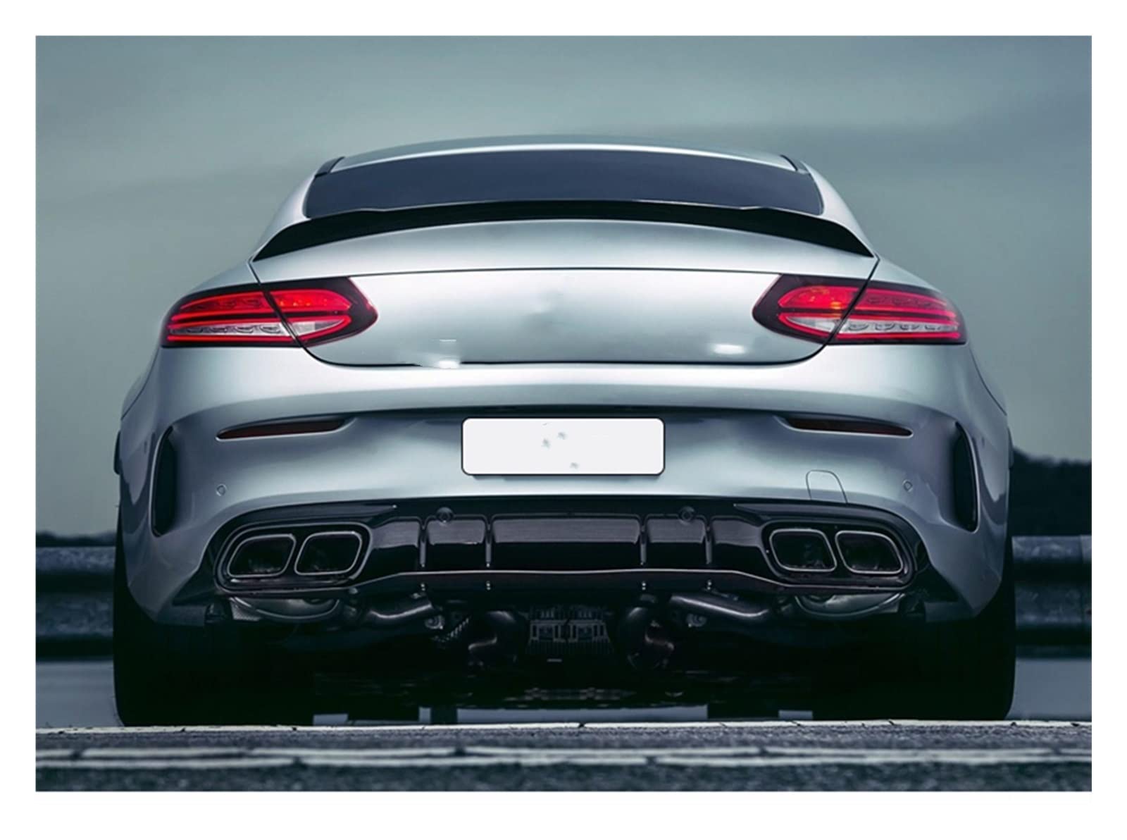 特価 ベンツ C205 C63 AMG カーボン リアカナード バンパーカナード