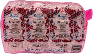 Lungkow Bean Thread Vermicelli Noodles - 8-Count 10.5oz Pack, Authentic Taiwanese Bean Thread for Asian Recipes