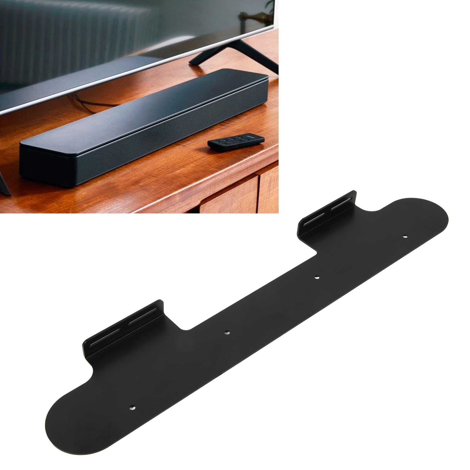 Supporto da Parete per Soundbar, Staffa da Parete per Altoparlante Lega di Alluminio Forte capacità di Carico Facile da Installare su Beam Gen2